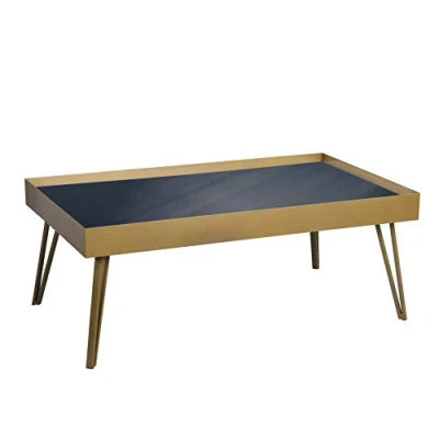 Afbeelding van Hometrends4You Tom 3 Salontafel, Zwart/Goud
