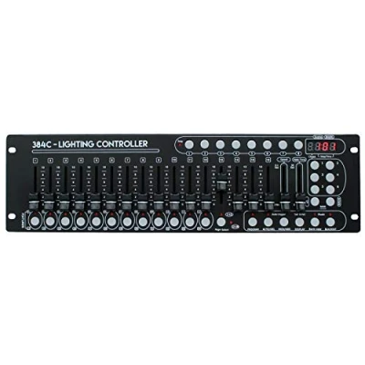 Afbeelding van E Lektron C 384C DMX Controller 24x 16 kanaals licht bedieningspaneel lichtregeling 19 inch rackinbouw geschikt