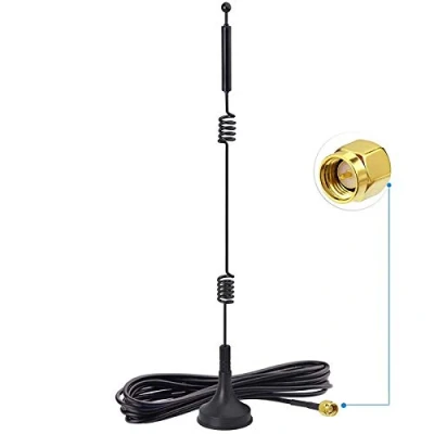Afbeelding van Bingfu Dual Band WiFi 2.4GHz 5GHz 5.8GHz 9dBi Magnetic Base SMA Male Antenna for Wireless Vedio Security Camera Surveillance Recorder Vehicle Truck Trailer Rear View Backup Reversing Monitor