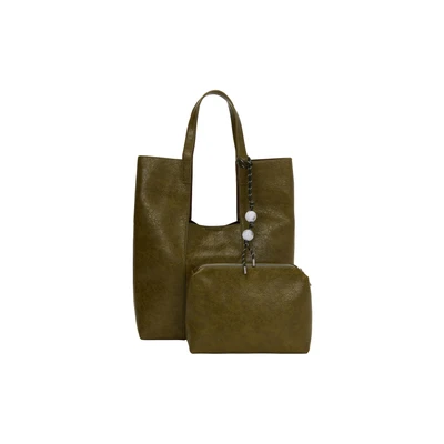 Afbeelding van usha 2IN1 SET Shopper, Dames, Maat: One Size, Olive