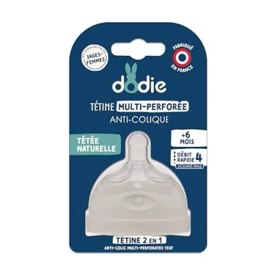Afbeelding van Dodie Multi geperforeerde Anti kolfspeen Snelle Doorstroming van Dikke Vloeistoffen Vanaf 6 Maanden