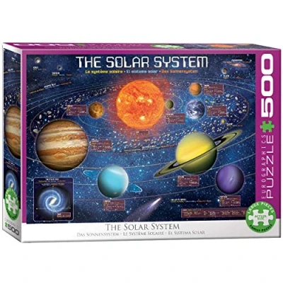 Afbeelding van Eurographics THE Solar System Illustrated Puzzel multicoloured voor kinderen, Maat: One Size, Multi coloured