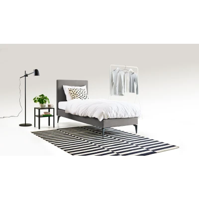 Afbeelding van Maxi Boxspring Cisano vlak met Silver Pocket Deluxe Foam matras 90 x 200 cm light grey