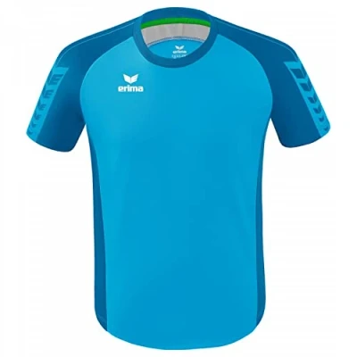 Afbeelding van Erima Six Wings Shirt Korte Mouw Heren Curaçao Maat: L