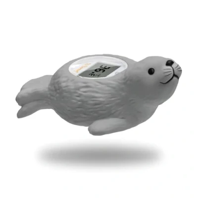 Afbeelding van Doli Yearning Baby Badthermometer, Drijvend BadSpeelgoed voor Kleuters, in graden Fahrenheit en Celsius grijze zeehond