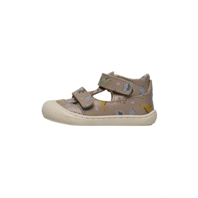 Afbeelding van Naturino Puffy Klittenbandschoenen voor kinderen, Maat: 24, Taubengrau Leer