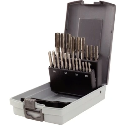 Afbeelding van KS Tools 336.0641 HSS Handtappenset M in kunststofcassette, 21 dlg