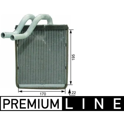 Afbeelding van Kachelradiateur, interieurverwarming MAHLE AH 179 000P