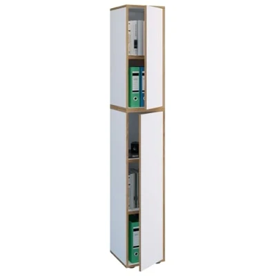 Afbeelding van VCM Holz Büroschrank Ordner Aktenschrank Büromöbel Schrank Salia 5 fach Breite 30 cm Drehtür