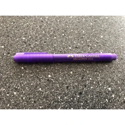 Afbeelding van 10x Fineliner Faber Castell Broadpen 1554 violet