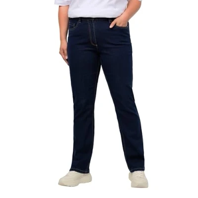 Afbeelding van Ulla Popken Damesjeans, Denim Blauw, 53W / 30L