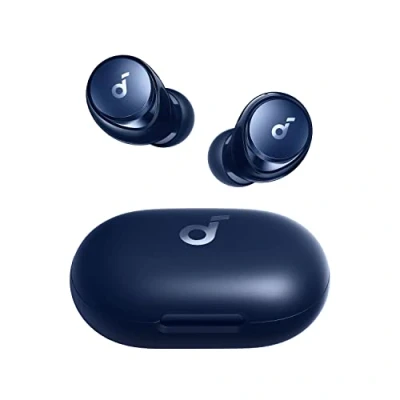 Afbeelding van Soundcore by Anker Space A40 draadloze oordopjes met actieve ruisonderdrukking, 50 u speeltijd, 10 speeltijd na 1 lading, LDAC Hi Res Sound, comfortabel, 6 microfoons, draadloos laden, snelladen