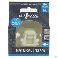 Afbeelding van Difrax Fopspeen Natural &amp; Pure 12+ Maanden Popcorn