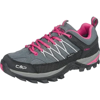 Afbeelding van CMP Rigel LOW Trekking SHOE WP Outdoorschoenen, Dames, Maat: 42, Grey/fuxia/ice Leer/ synthetisch