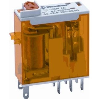 Afbeelding van Finder 46.52.8.230.0040 Steekrelais 230 V/AC 8 A 2x wisselcontact 1 stuk(s)
