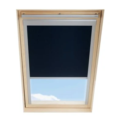 Afbeelding van Dakraam Verduisterend Rolgordijn geschikt op VELUX U04 / 804/7 UK34, Zwart