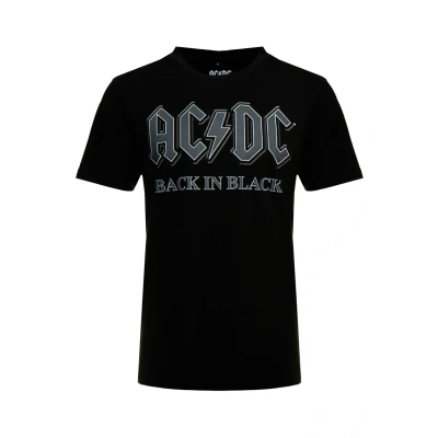 Afbeelding van Mister TEE ACDC BACK IN Black Tshirt print, Heren, Maat: Small,