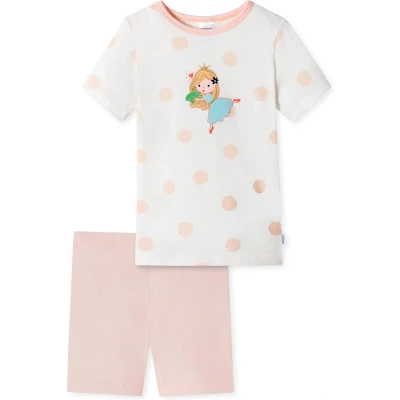 Afbeelding van Schiesser Meisjespyjama set korte 100% biologisch katoen maat 92 pyjamaset, Off white 181036, 140, White_181036, 140 cm