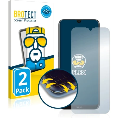 Afbeelding van BROTECT Screenprotector voor Nokia G20 Folie Beschermfolie transparant volledig dekking (2 Stuks)