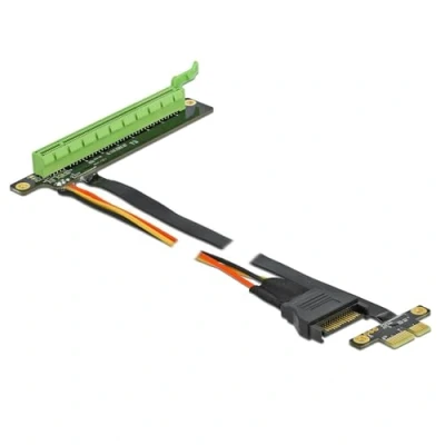 Afbeelding van Delock Riser Card PCI Express x1 naar x16 met flexibele kabel 30 cm