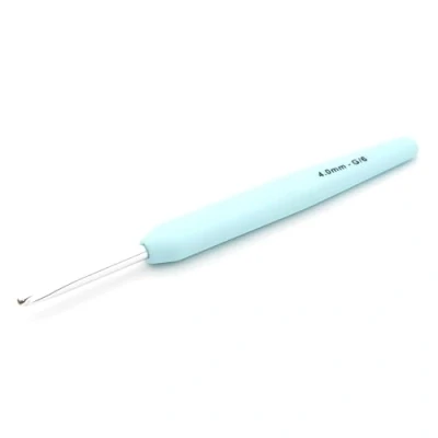 Afbeelding van KnitPro Waves haaknaalden 4mm haaknaald, ergonomische zachte handgrepen, rubberen grip voor artritische handen, lichte en comfortabele breien