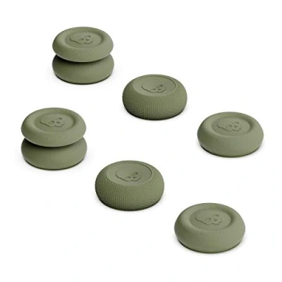 Afbeelding van Skull &amp; Co. Skin, CQC en FPS Thumb Grips Joystick Cap Analoge Stick Cover voor XBOX (XSX/XB1) Controller OD Green, 3 paar (6 stuks)
