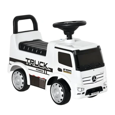 Afbeelding van HOMCOM Loopauto kinderauto kinderwagen gelicentieerd door Mercedes wit + zwart 370 164
