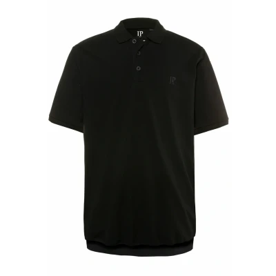Afbeelding van JP 1880 Heren grote maten Menswear L 8XL poloshirt, basic, buikfit, halve mouw, piqué, XXL tot 10XL 712617, zwart,