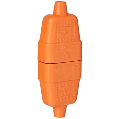 Afbeelding van Bulk Hardware bh05740 Stroomvoorziening Flex Plug, 10 Amp Oranje