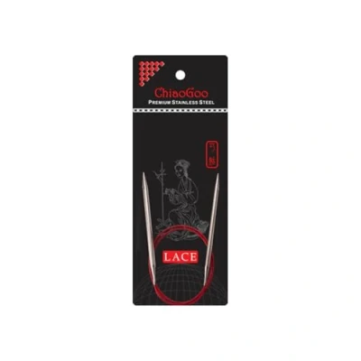 Afbeelding van Chiaogoo Red Lace (40 cm, 5,50 mm) Rondbreinaald 1 eenheid