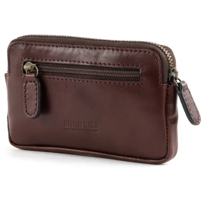 Afbeelding van LEONHARD HEYDEN Leren Sleutelgeval Cambridge Key Case Redbrown Bruine