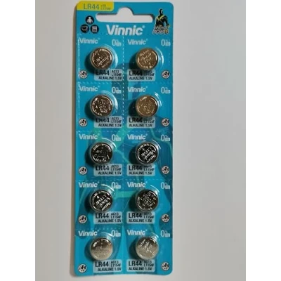 Afbeelding van Vinnic Verpakking met 10 kolommen AG13/L76/157/V13GA/RW82 voor montage, rekenmachine, juets, laser, horlogge, thermometrie en autoreparaties
