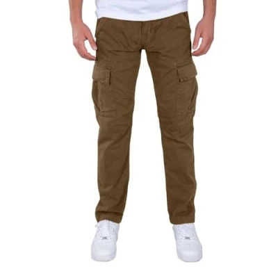 Afbeelding van Alpha Industries Agent Broek Heren Casual Taupe