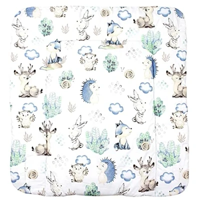 Afbeelding van TupTam Baby Aankleedkussen met Patronen, Deer/Hedgehog, 75 x 85 cm