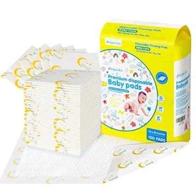 Afbeelding van Baby Wegwerp Veranderende Pads 100 Count Incontinentie Onderpad Luier Liners Snel Absorberen Zacht Ademend Waterdicht Lek Proof 13x18 inch