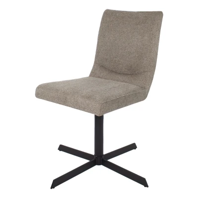 Afbeelding van Kick Sam eetkamerstoel Texture taupe Stof