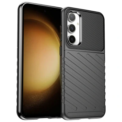 Afbeelding van Samsung Galaxy S23 FE Hoesje Siliconen en TPU (zacht) iMoshion Backcover/Softcase Zwart Telefoonhoesje Shockproof/Valbescherming