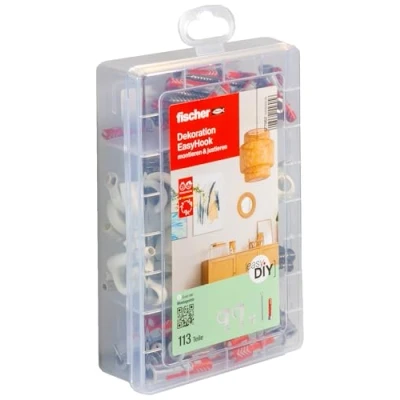 Afbeelding van Fischer 577062 easyDIY EasyHook Assortimentsdoos pluggen 113 stuk(s)