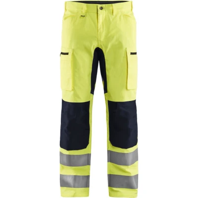 Afbeelding van Blaklader High Vis broek met stretch 1585 1811 Geel/Zwart