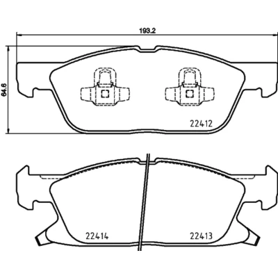 Afbeelding van Brembo Remblokset P 24 188