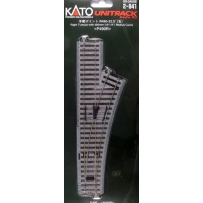 Afbeelding van H0 Kato Unitrack 2 841 Wissel, Rechts 246 mm 1 stuk(s)