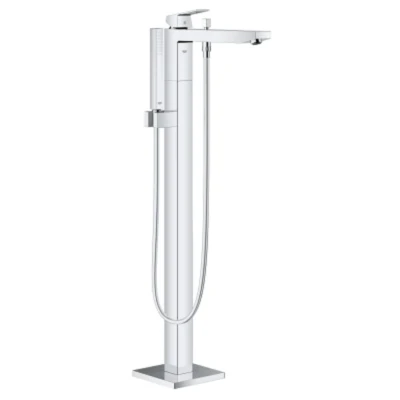 Afbeelding van Grohe Eurocube afdekset vrijstaande badkraan met omstel Chroom