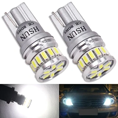 Afbeelding van HSUN T10 501 LED Zijlampen 12V 24V W5W 194 175 168 12961 Extreem Heldere Canbus Foutvrije Auto Side Marker Indicator Backup Interieur Dome Leeslamp, 2 Pack 6000K Wit
