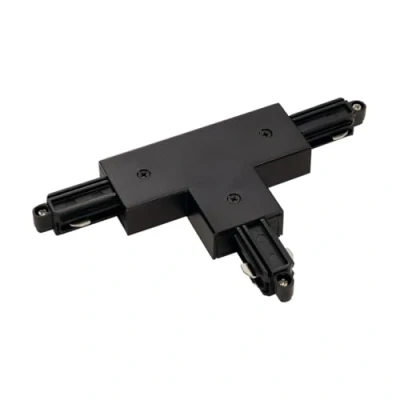 Afbeelding van SLV T verbinder voor 1 fase netspanning stroomrail/zwart