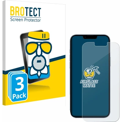 Afbeelding van BROTECT Screenprotector voor Apple iPhone 13 Pro Max Folie Beschermfolie Beschermglas matte (3 Stuks)