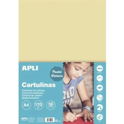 Afbeelding van APLI 14233 A4 Cream Cardstock 170 g 50 vellen