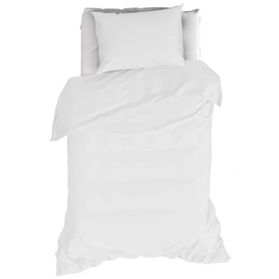 Afbeelding van Dekbedovertrek MOODIT Basil White 140 x 200 / 220 cm 1 Persoons