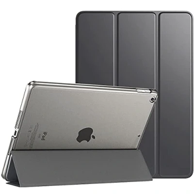 Afbeelding van TiMOVO beschermhoes compatibel met iPad 9e generatie 2021/iPad 8e 2020/iPad 7e 2019, doorschijnende matte harde beschermde hoes voor 10,2 inch, spacegrijs