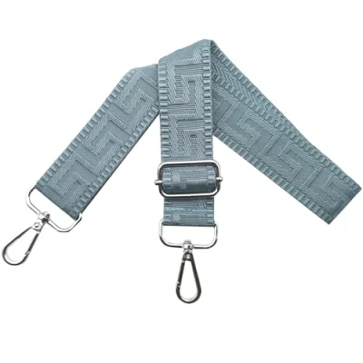 Afbeelding van Schouderriem voor tas, tasriemen om te wisselen, verstelbare tasriem, breed, 3,8 cm, met zilveren karabijnhaak, tasband, schouderriem, draagriem handtassen dames, kleurrijk, K, Zuiver blauw,
