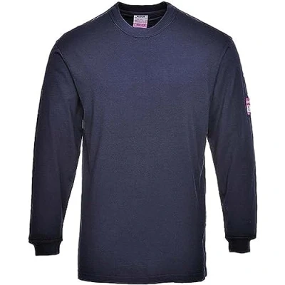 Afbeelding van Vlamvertragend Anti Statisch Lange Mouw T Shirt maat 4XL, Navy